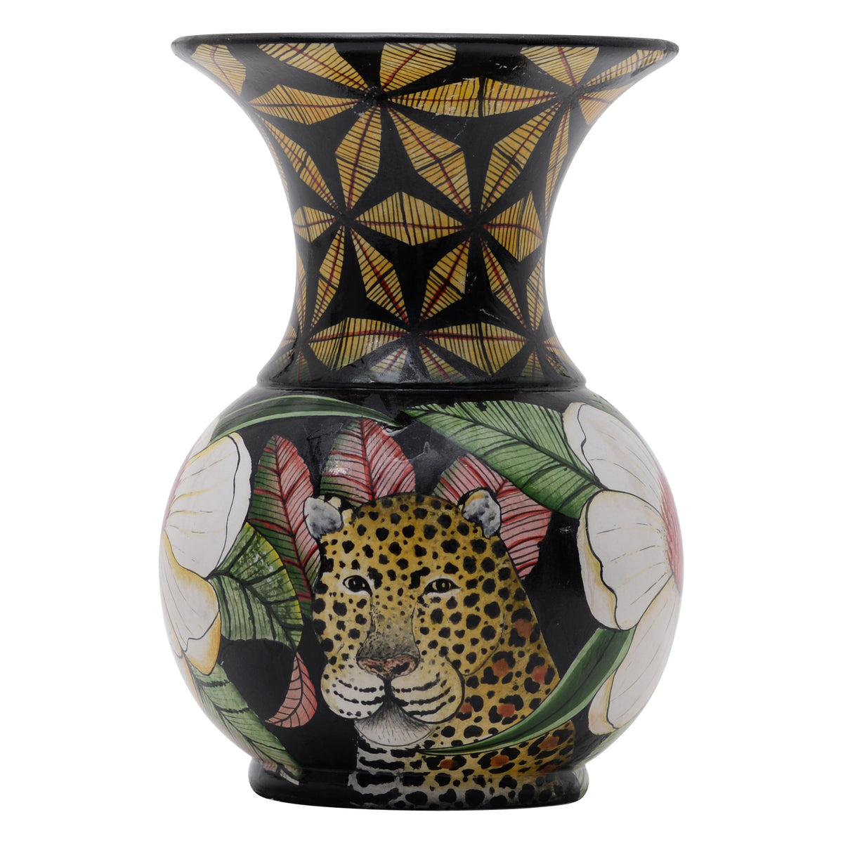 Leopard vase
