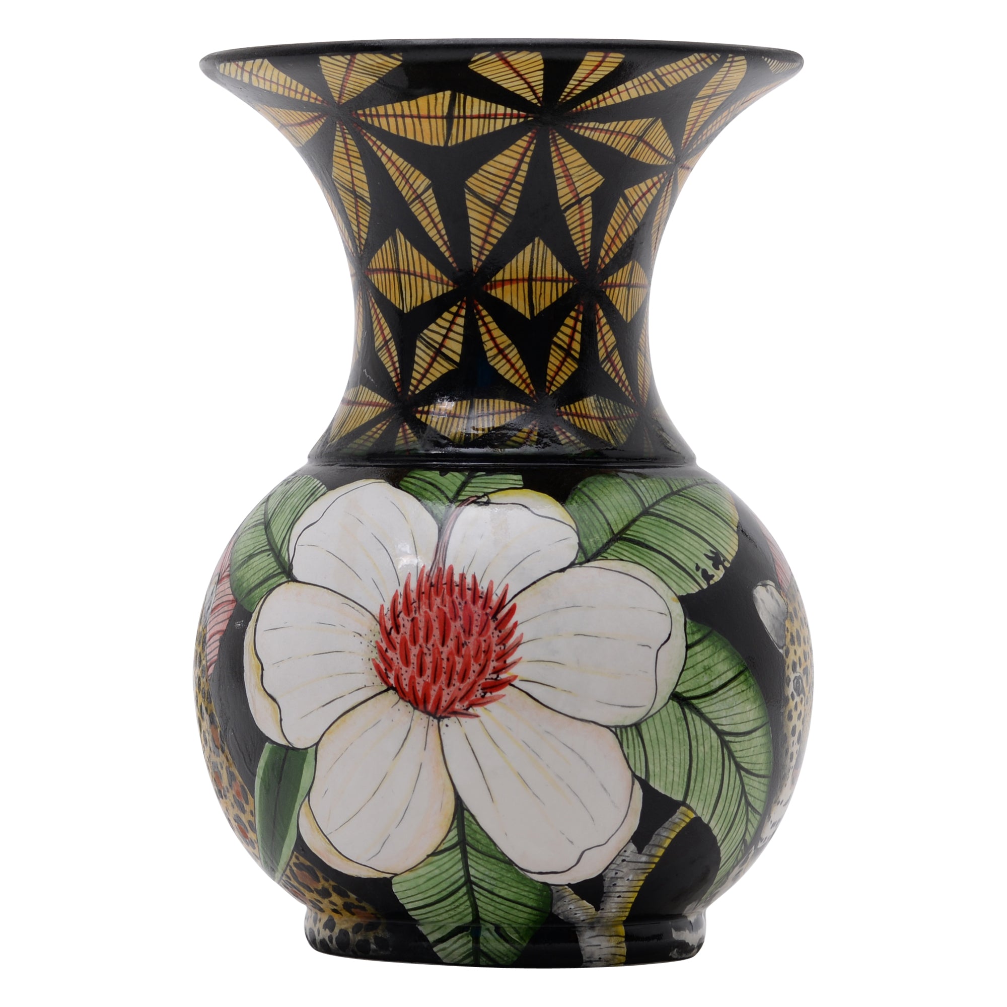 Leopard vase