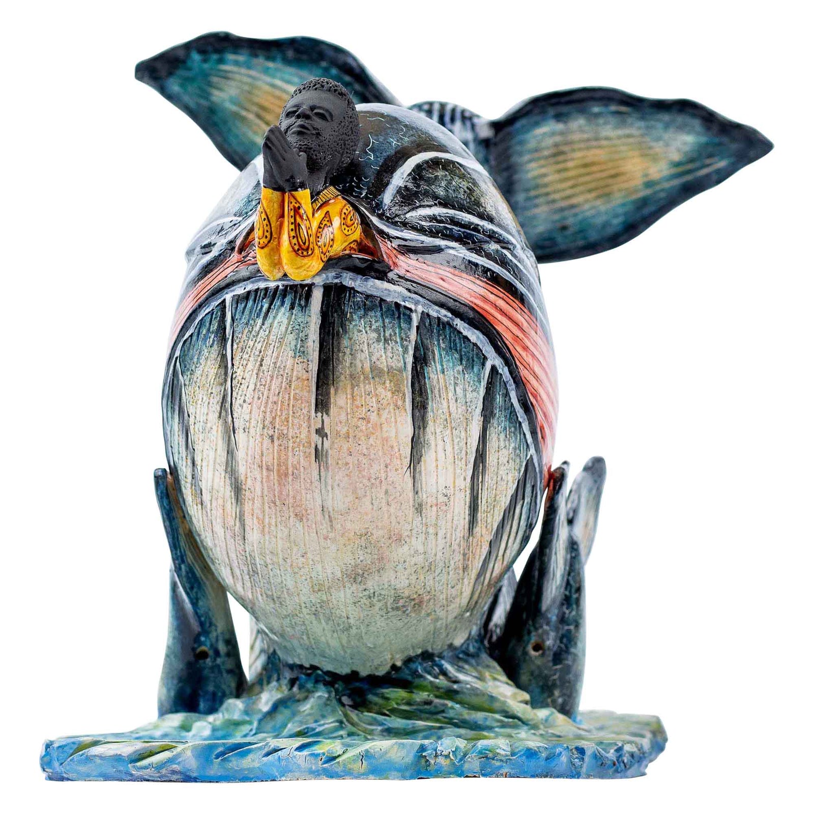 Jonah and the whale sculpture