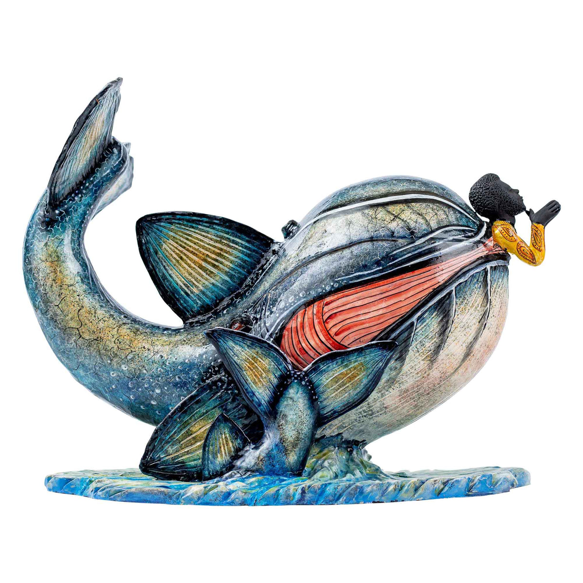 Jonah and the whale sculpture