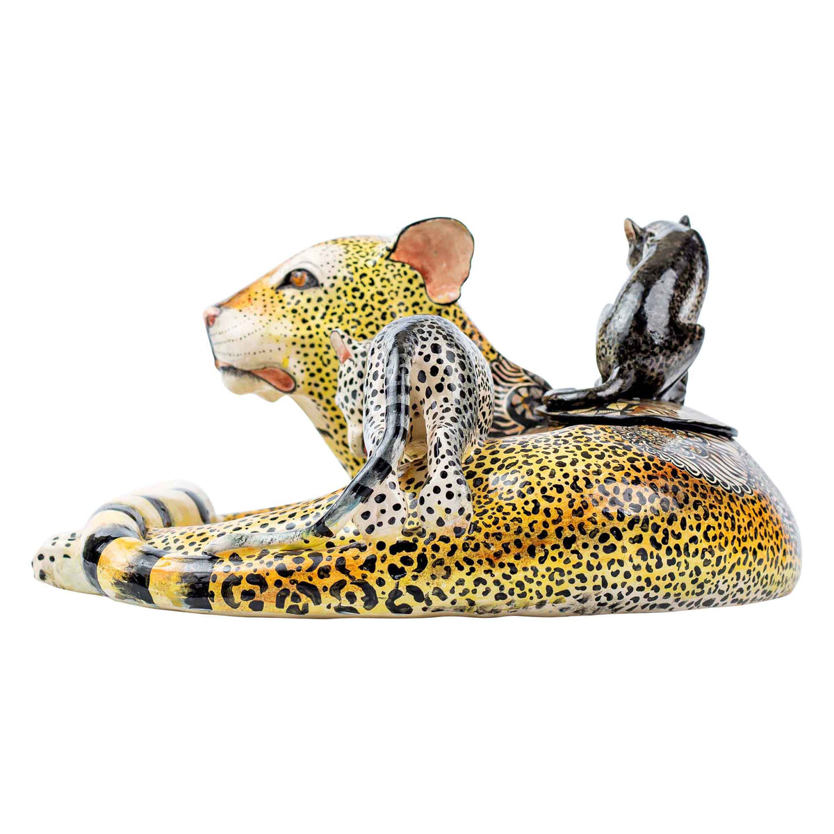 Leopard urn
