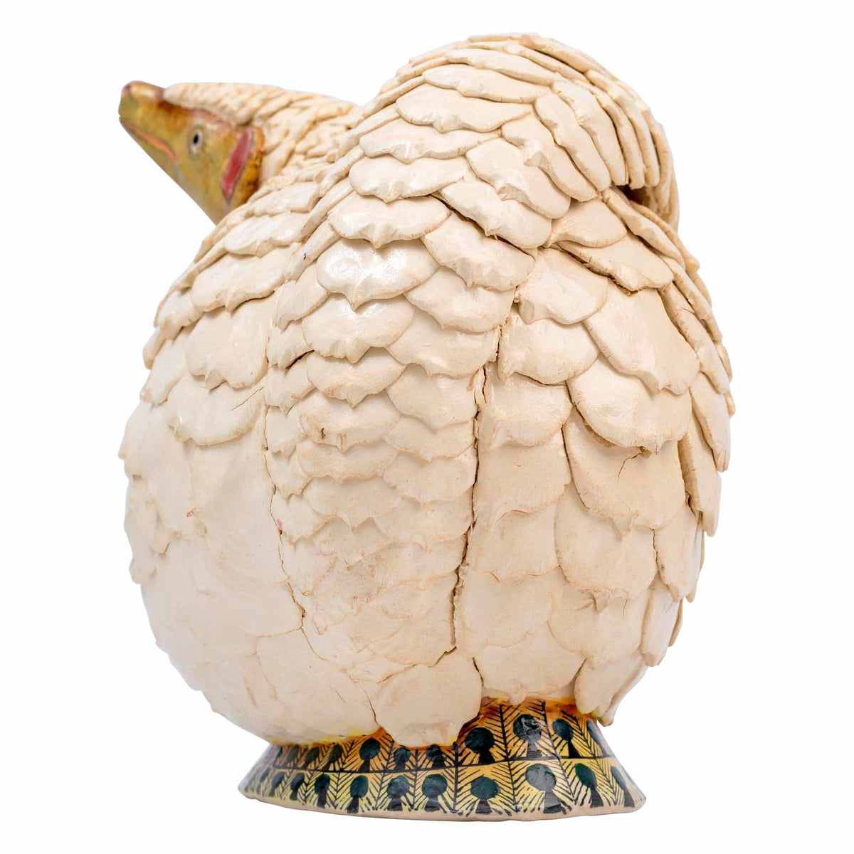White Pangolin Sculpture