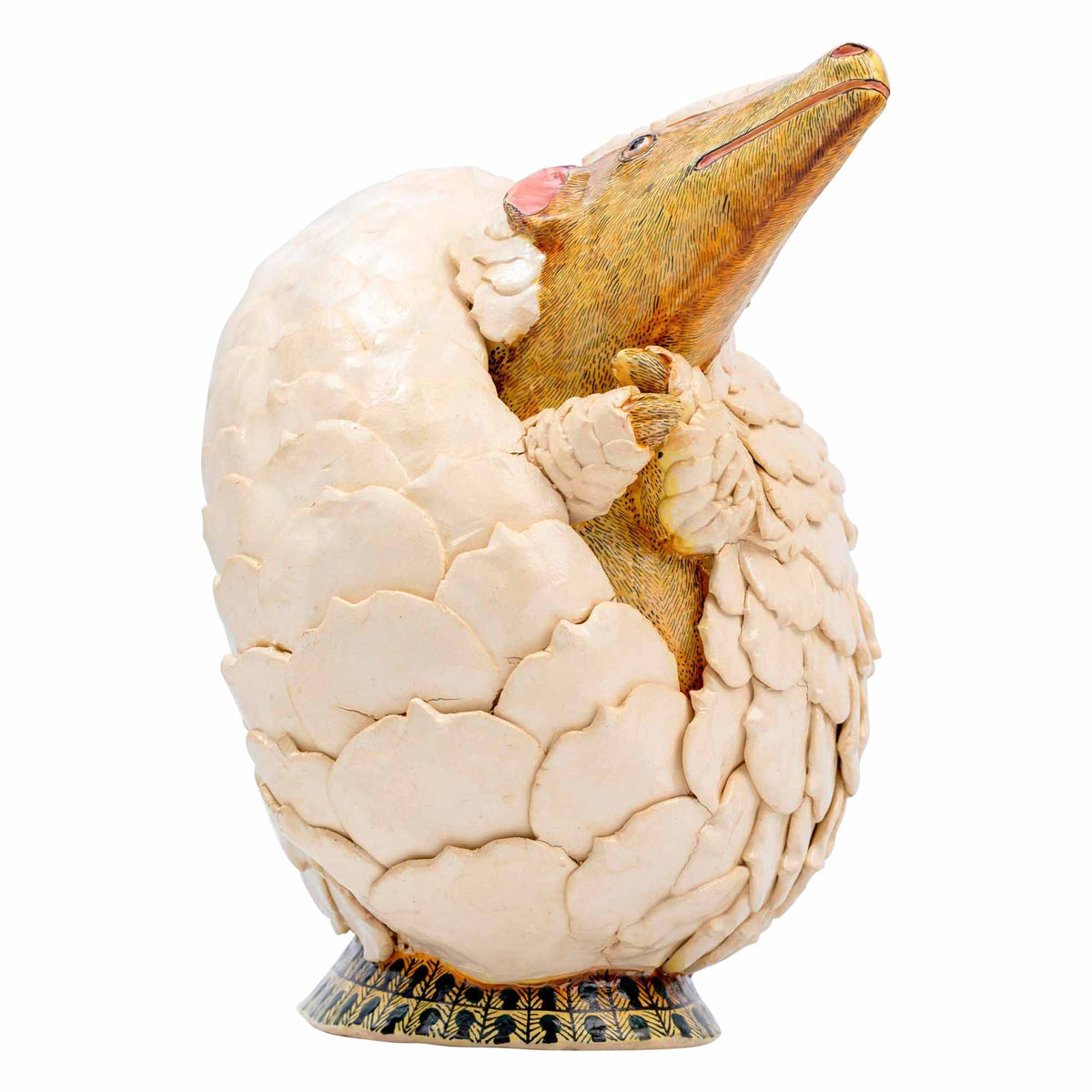 White Pangolin Sculpture