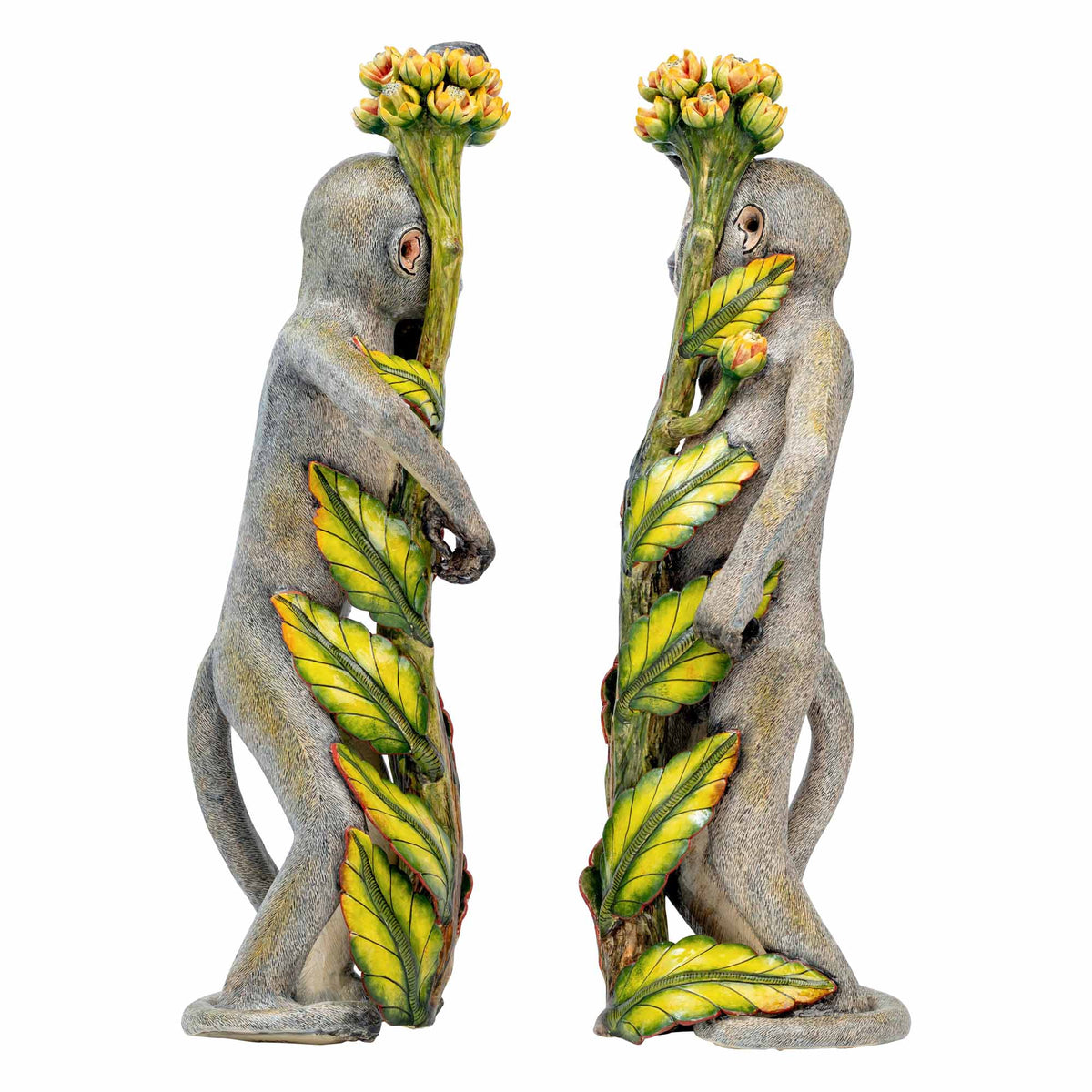 Pair Of Monkey Candlesticks