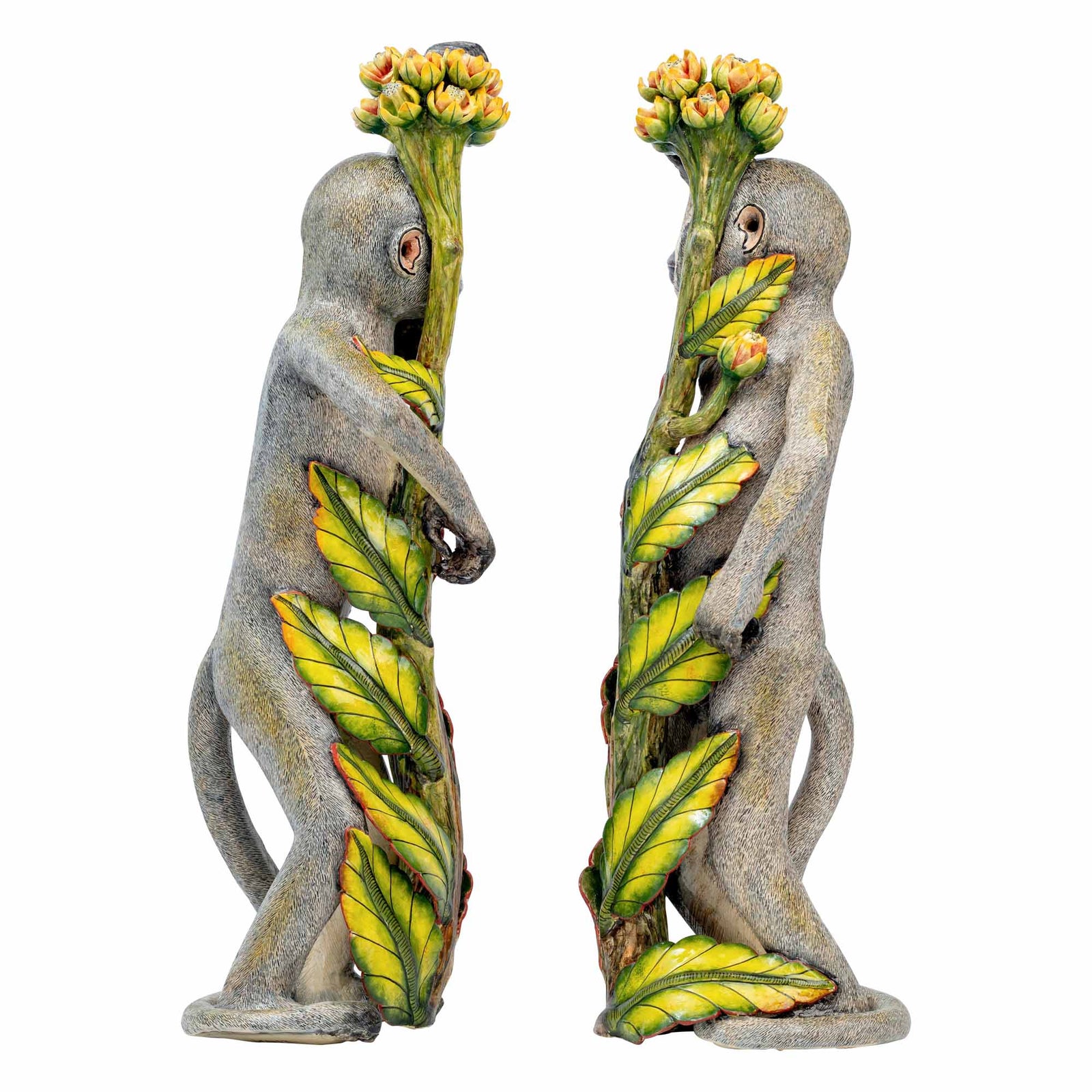 Pair Of Monkey Candlesticks