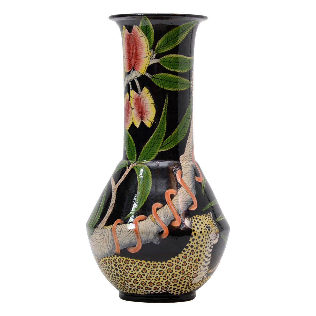 Leopard vase