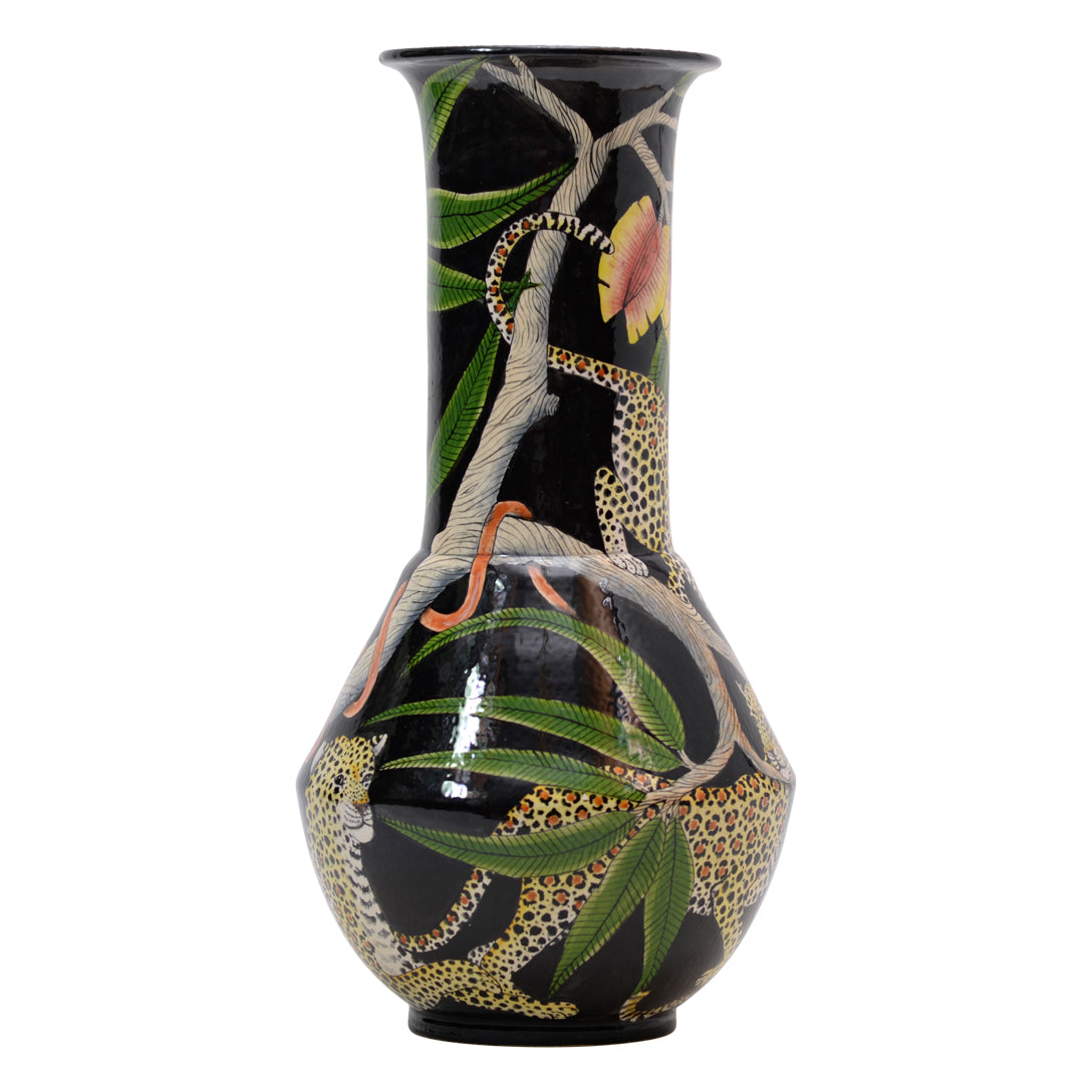 Leopard vase