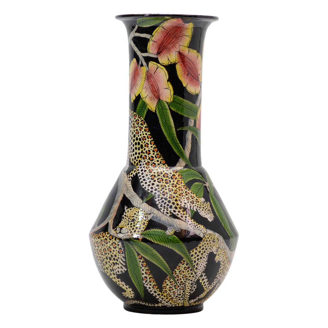 Leopard vase