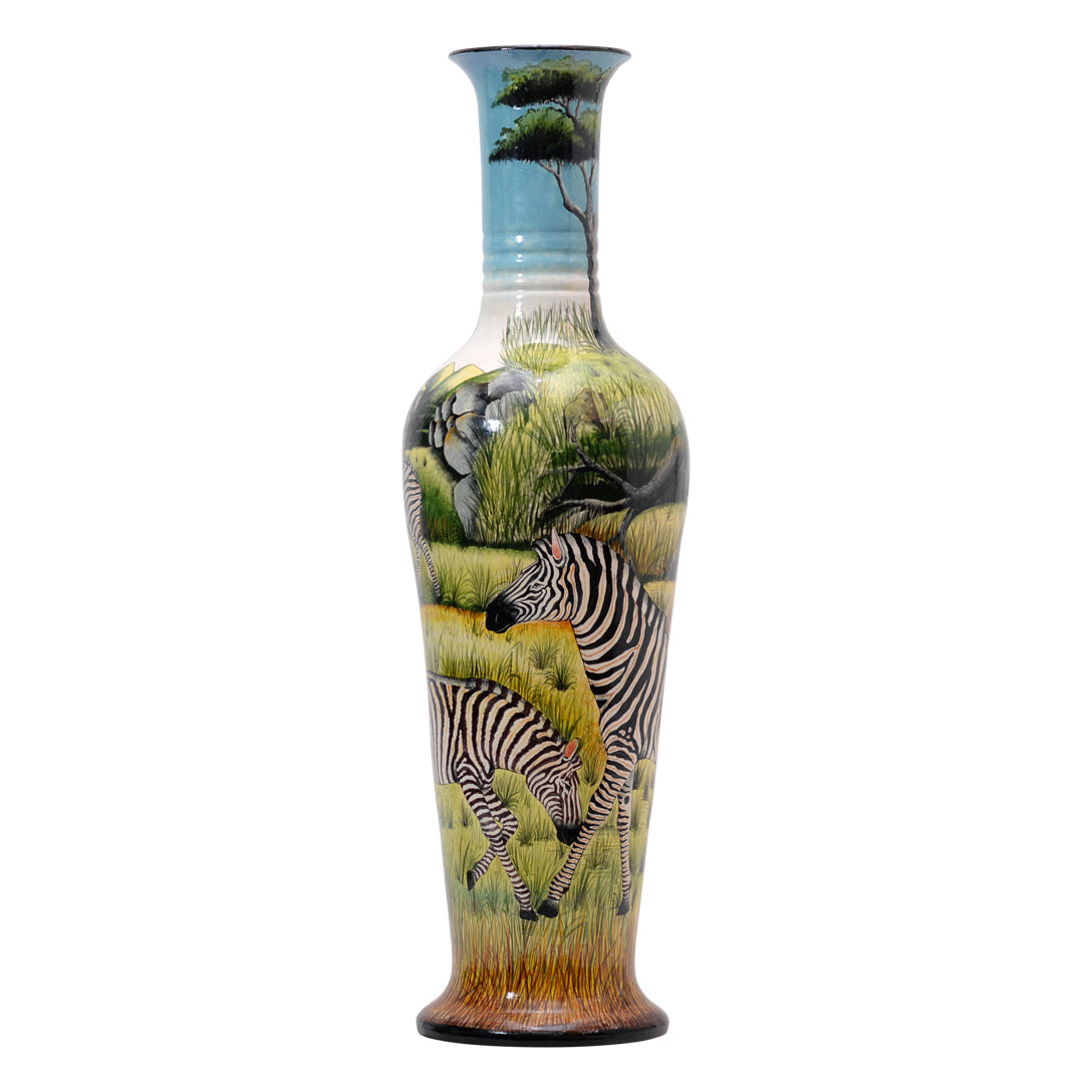 Zebra vase
