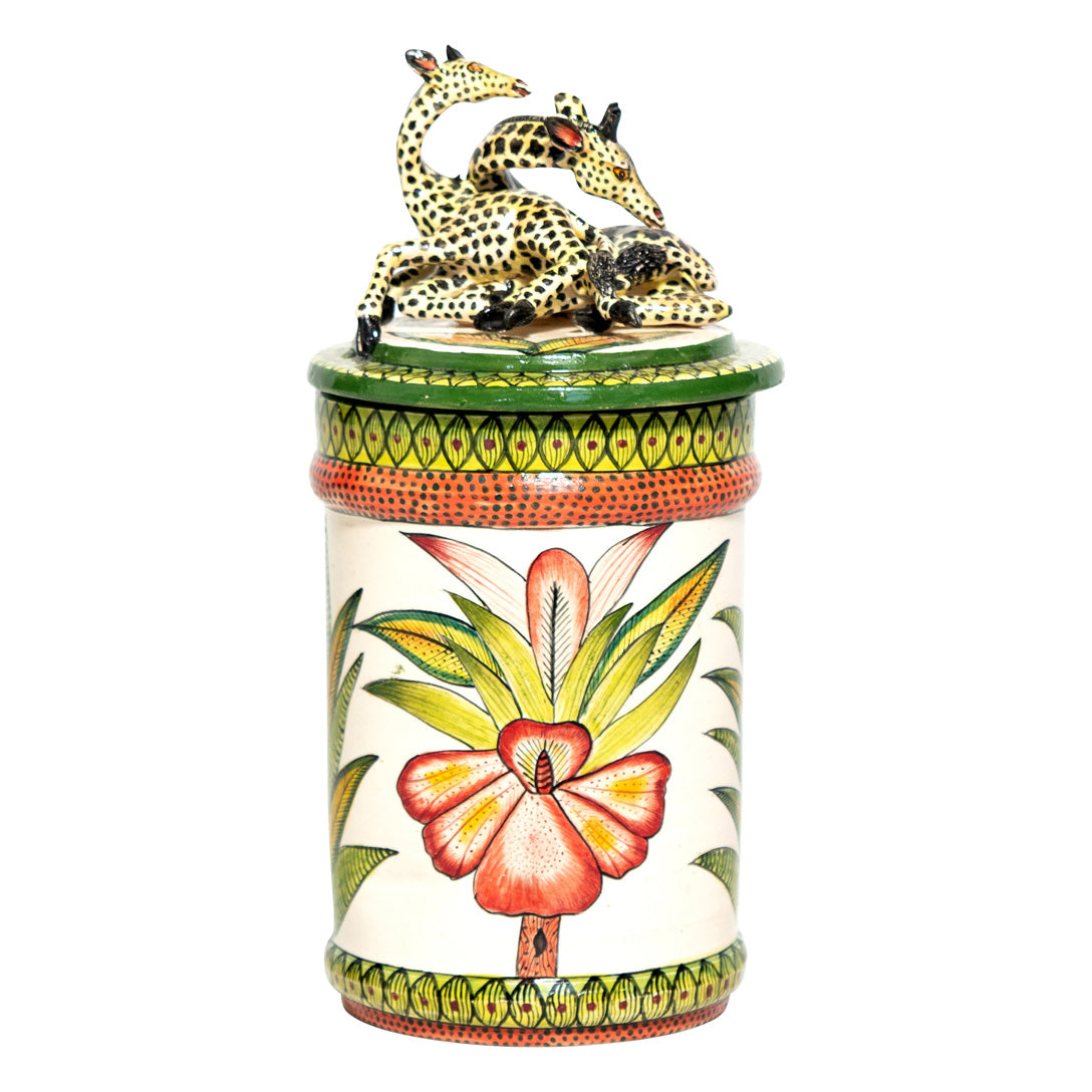 Giraffe cookie jar