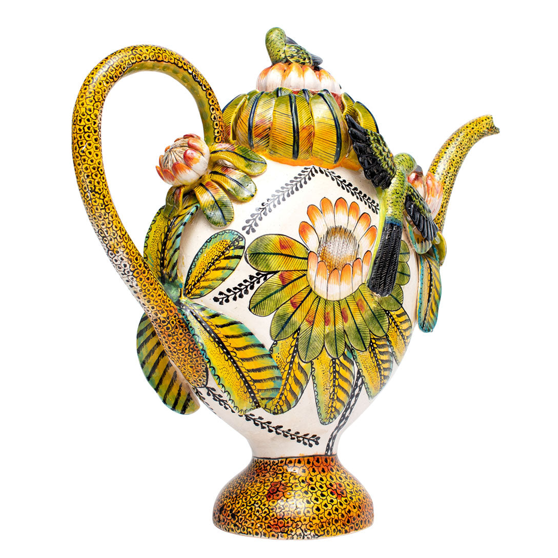 Sun bird teapot