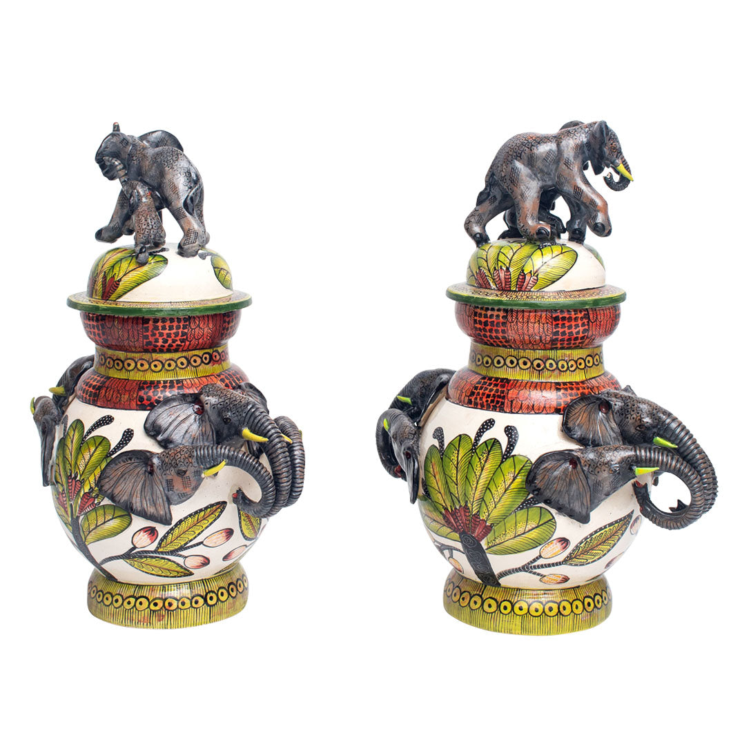 Elephant tureens pair