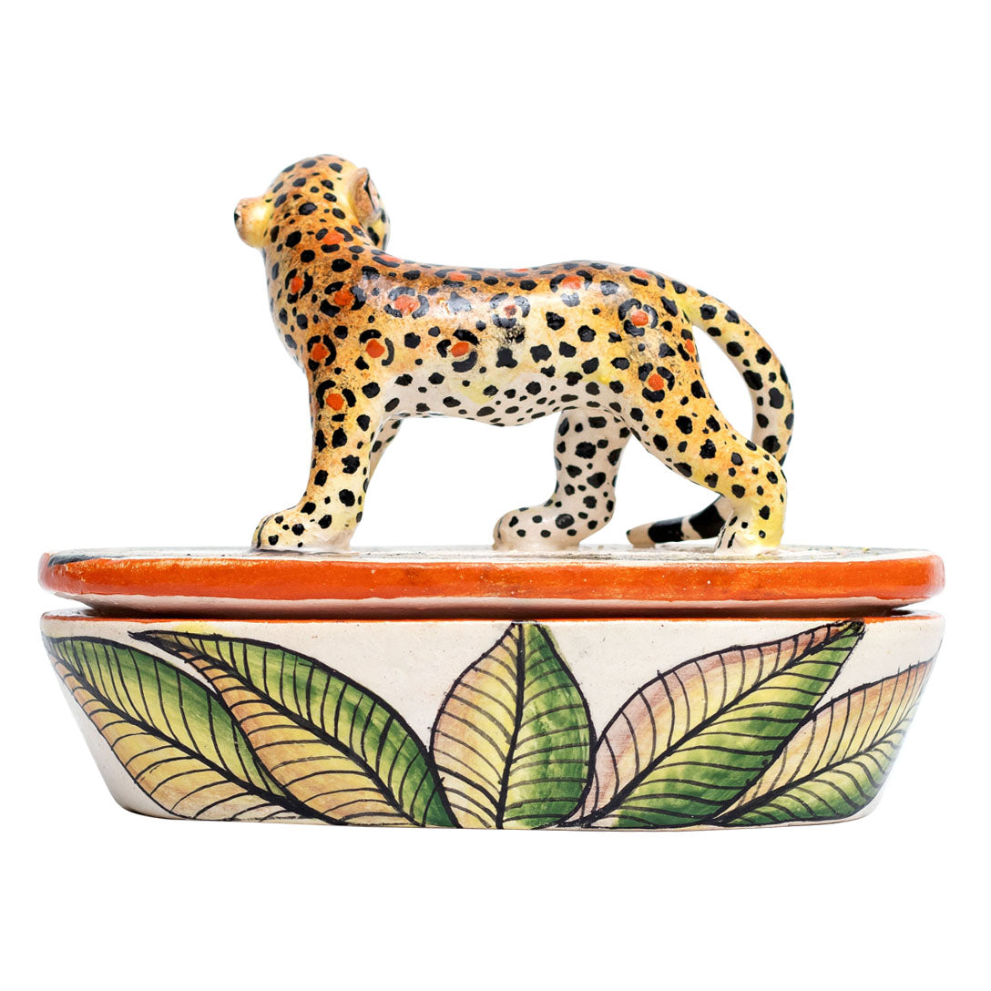 Leopard jewelry box