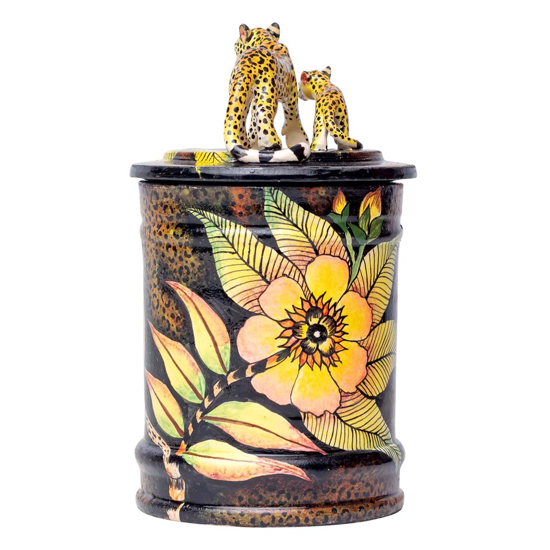 Leopards cookie jar