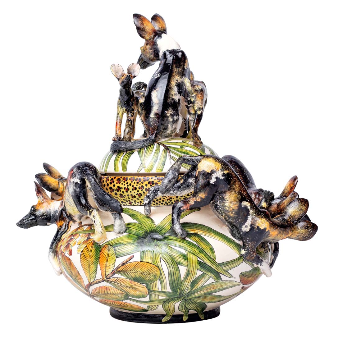 wild dogs gathering tureen