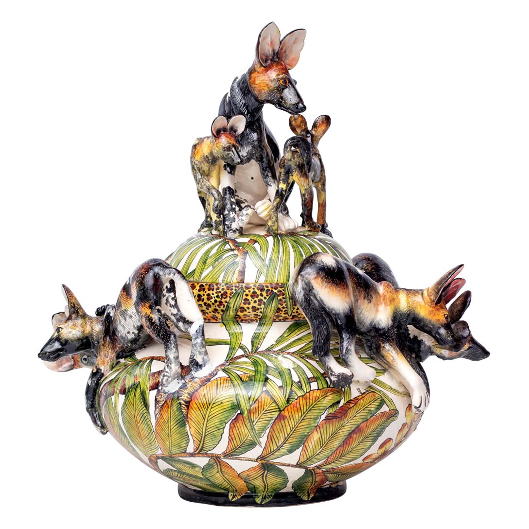 wild dogs gathering tureen