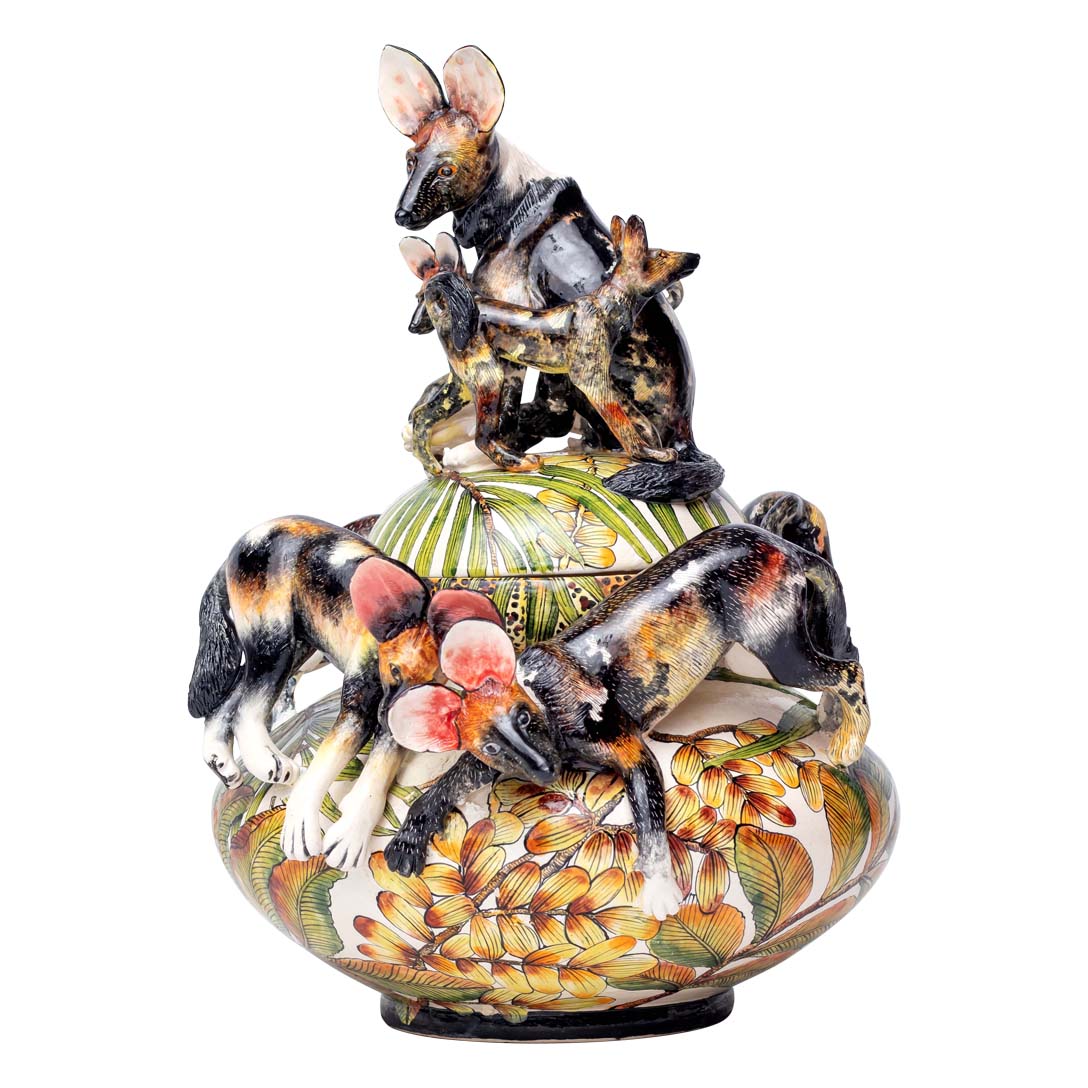 wild dogs gathering tureen