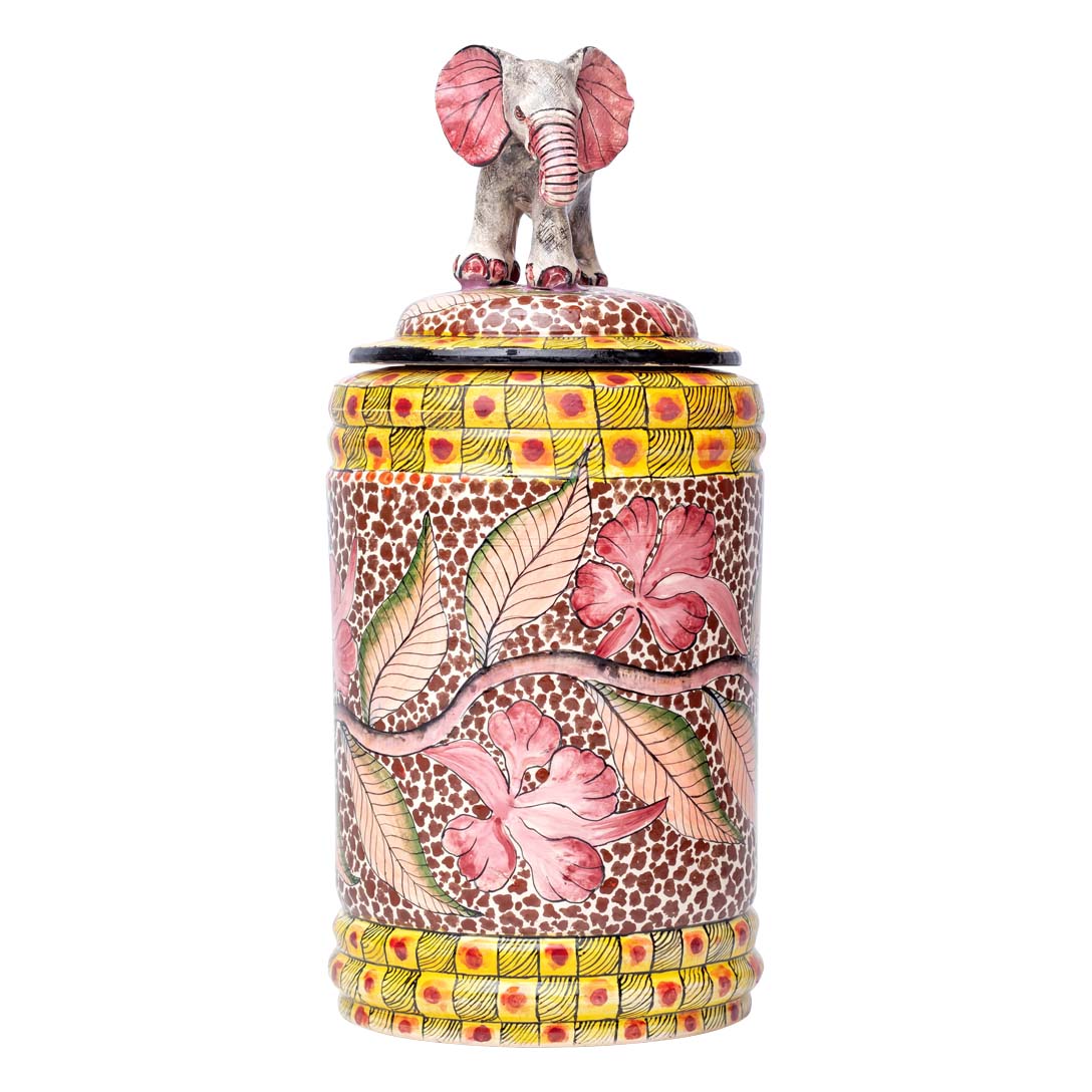 Elephant cookie jar