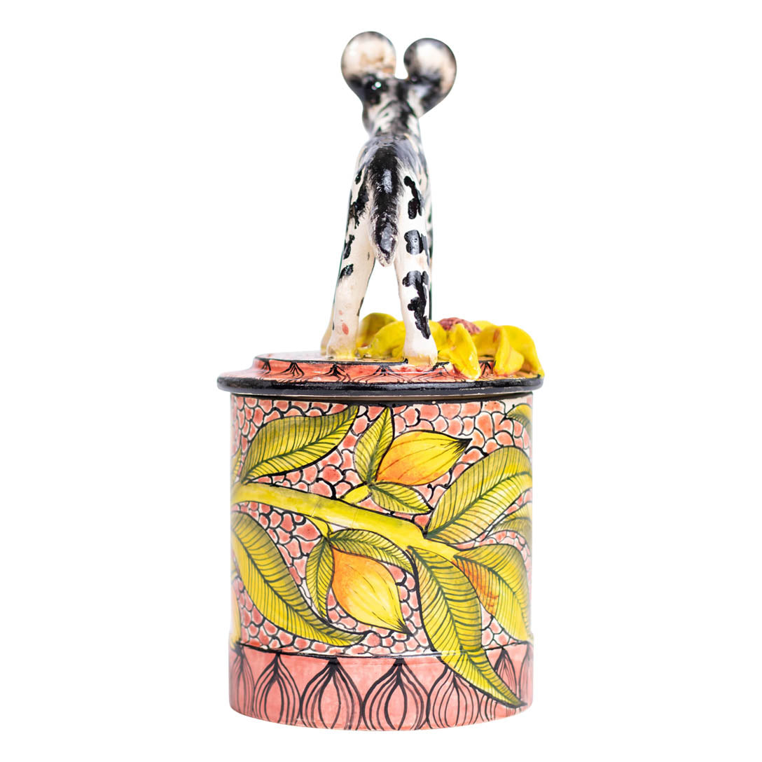 Wild dog daisy cookie jar