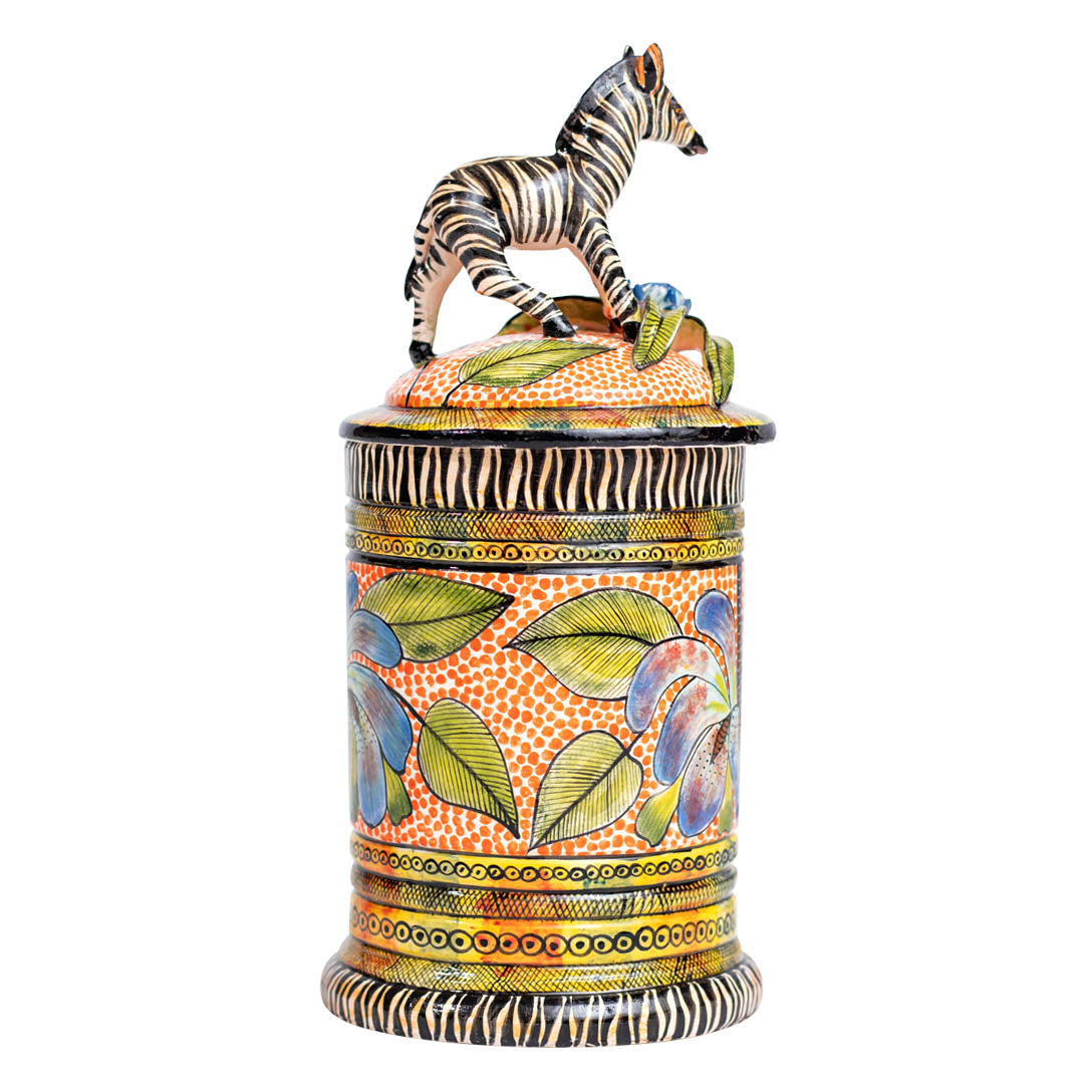 Zebra cookie jar