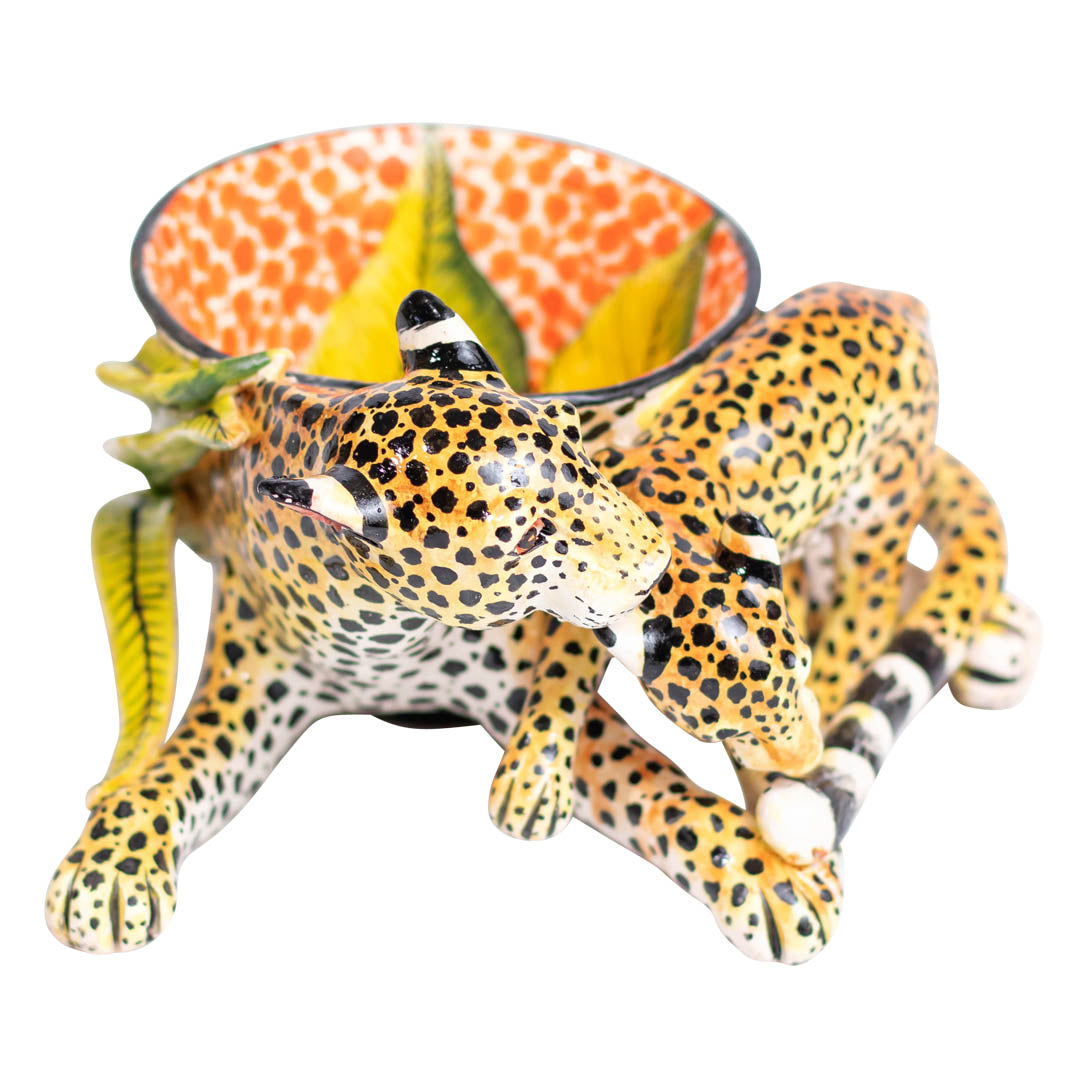 Leopard baby peanut bowl