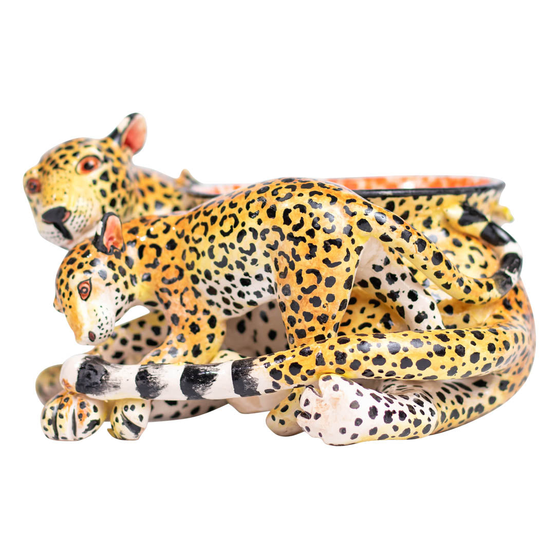 Leopard baby peanut bowl