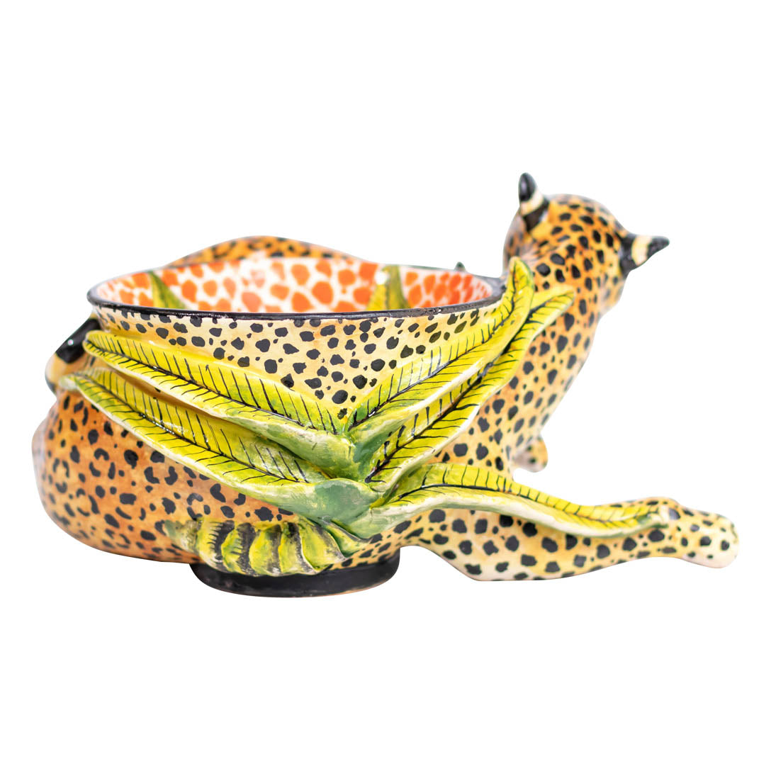 Leopard baby peanut bowl