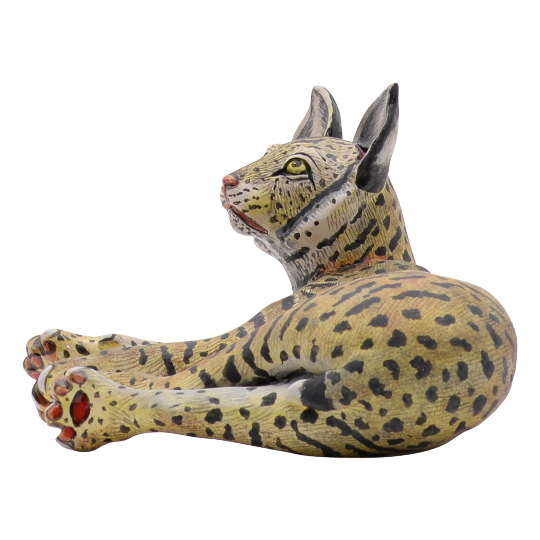 Wild cat sculpture