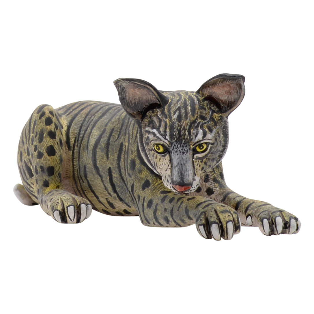 Wild cat sculpture