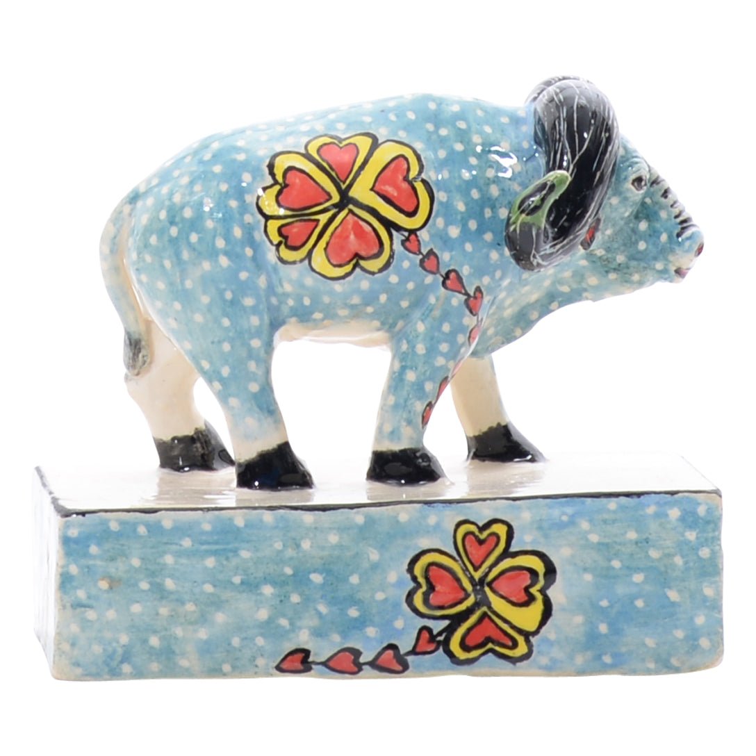 Buffalo sculpture