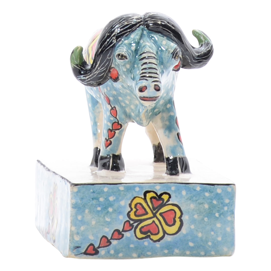 Buffalo sculpture