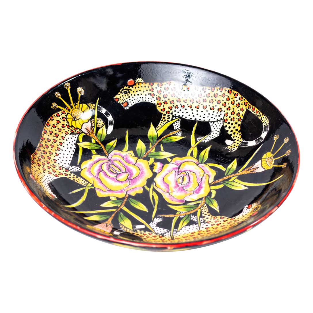 Leopards black plate