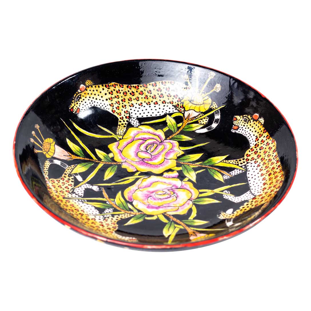 Leopards black plate