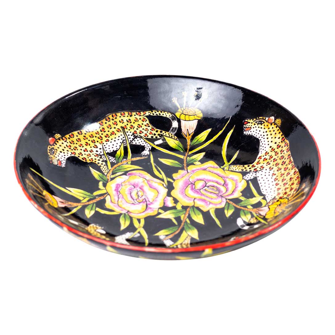 Leopards black plate