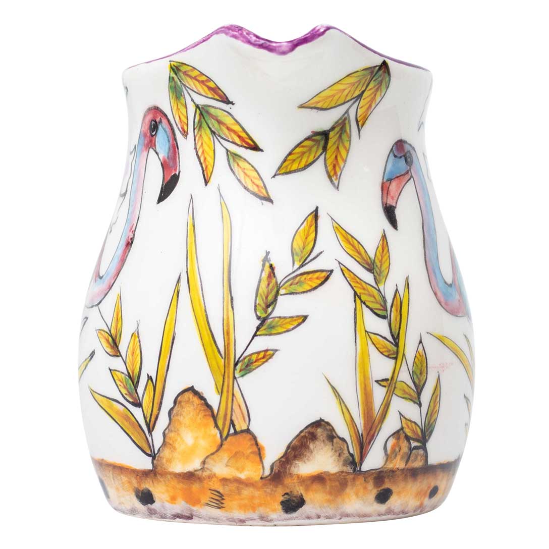 Flamingoes & flowers milk-jug