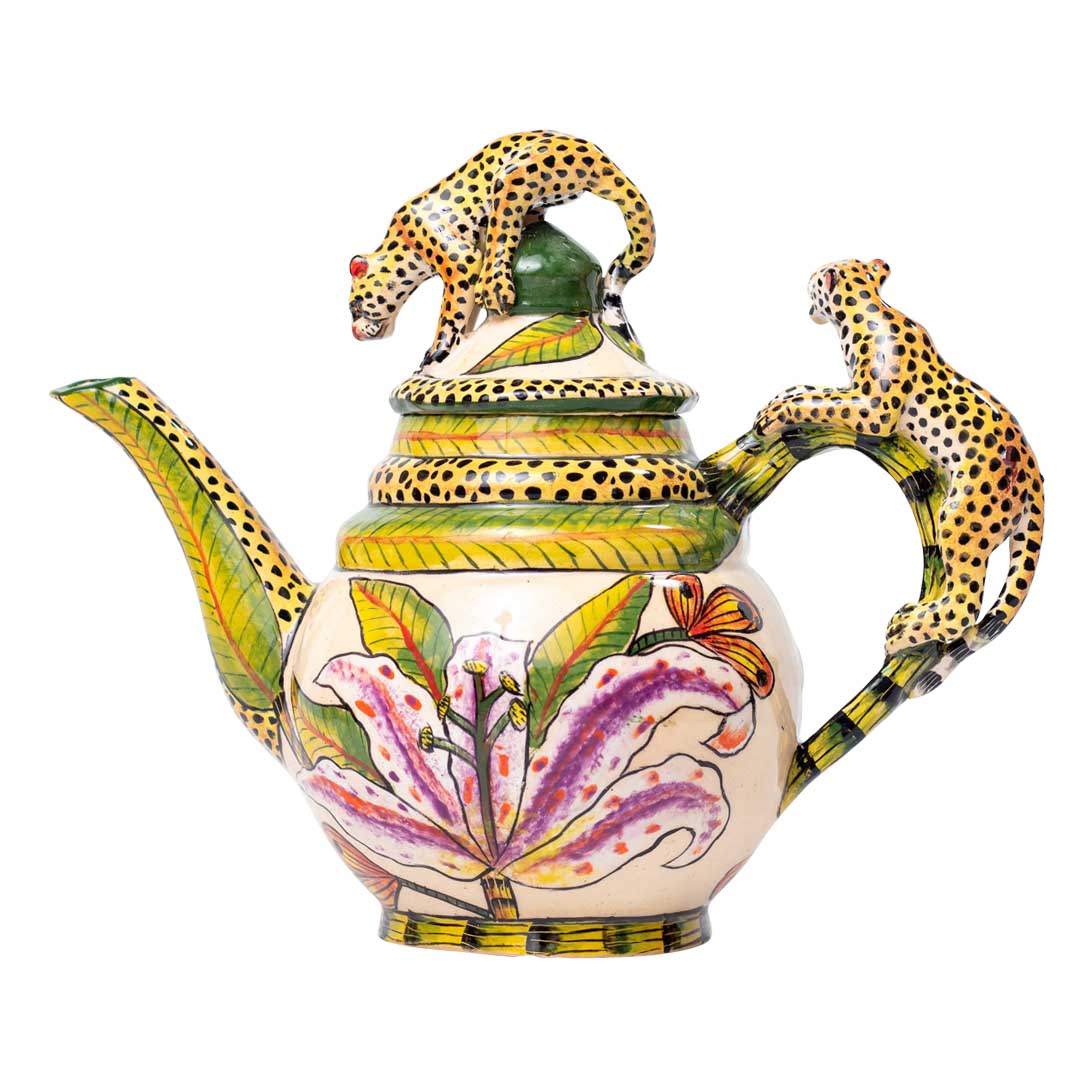 Leopard teapot