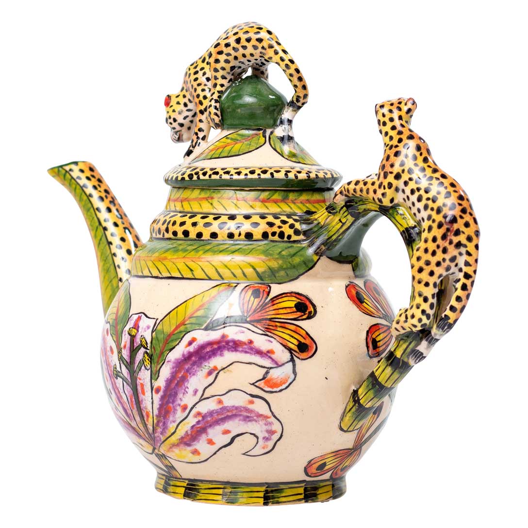 Leopard teapot