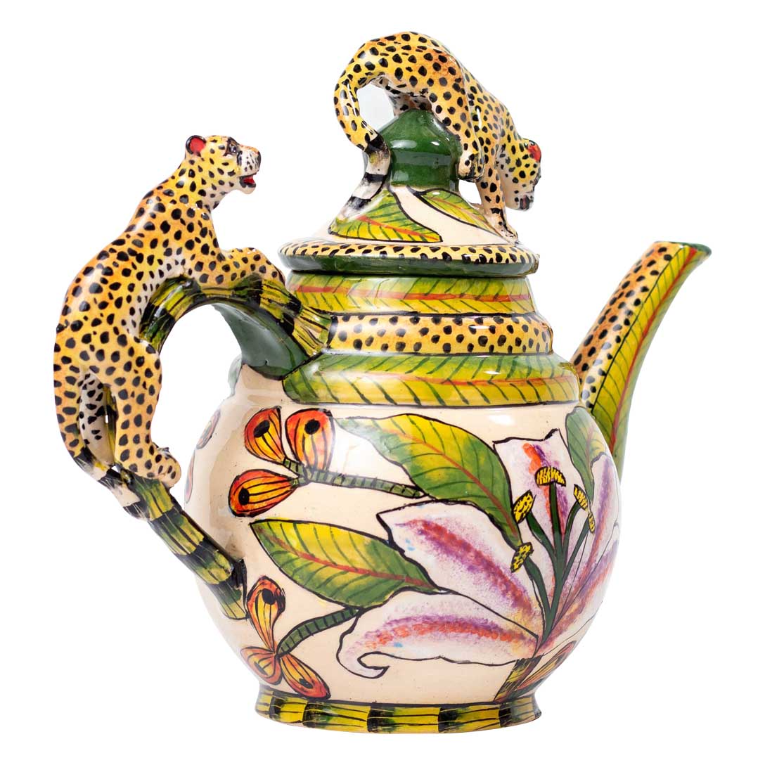 Leopard teapot