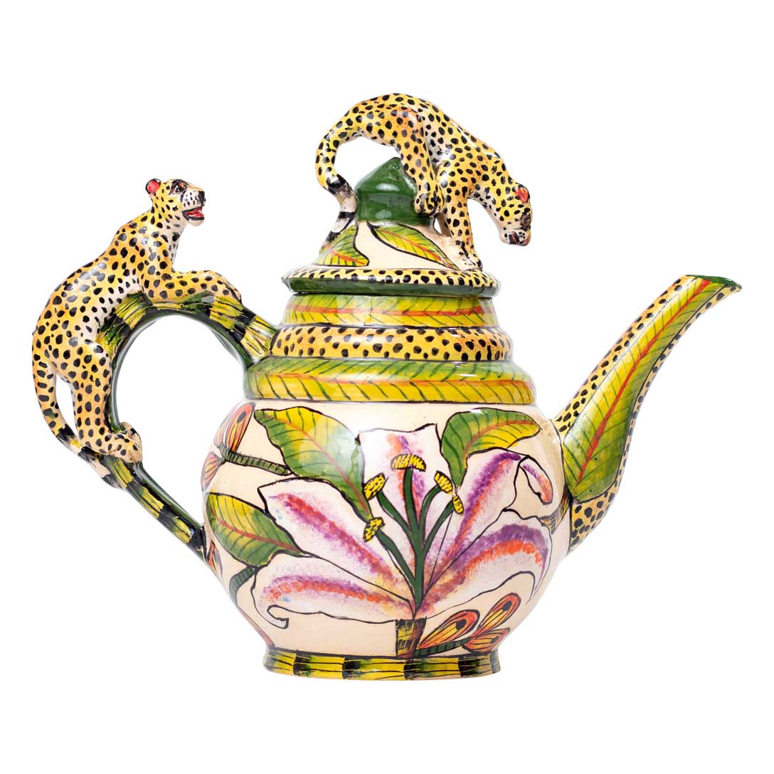 Leopard teapot