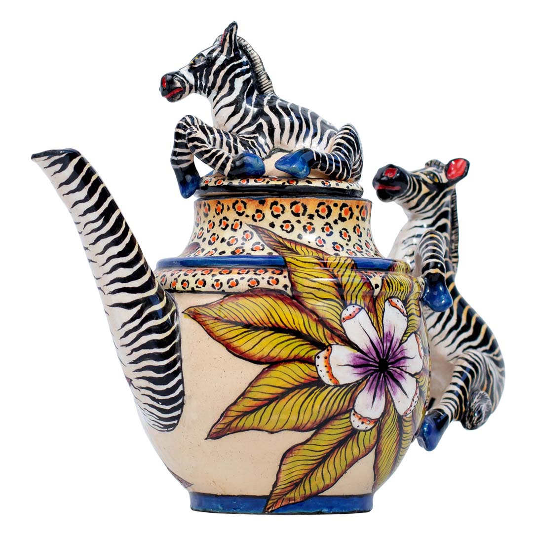 Zebra teapot