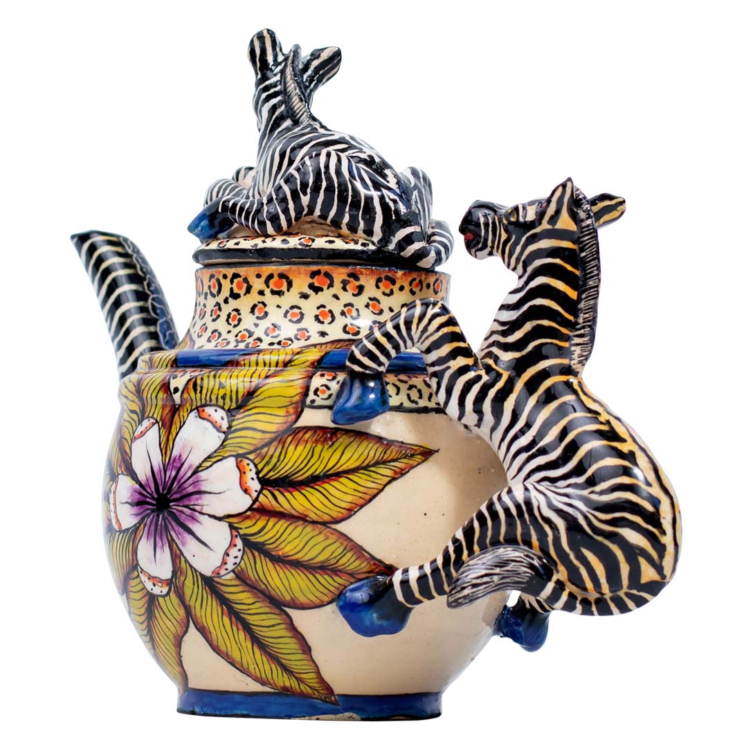 Zebra teapot