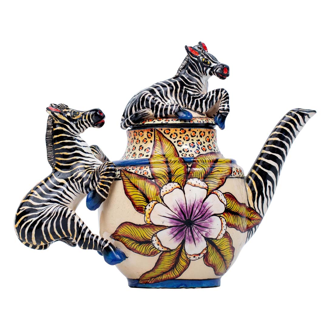 Zebra teapot
