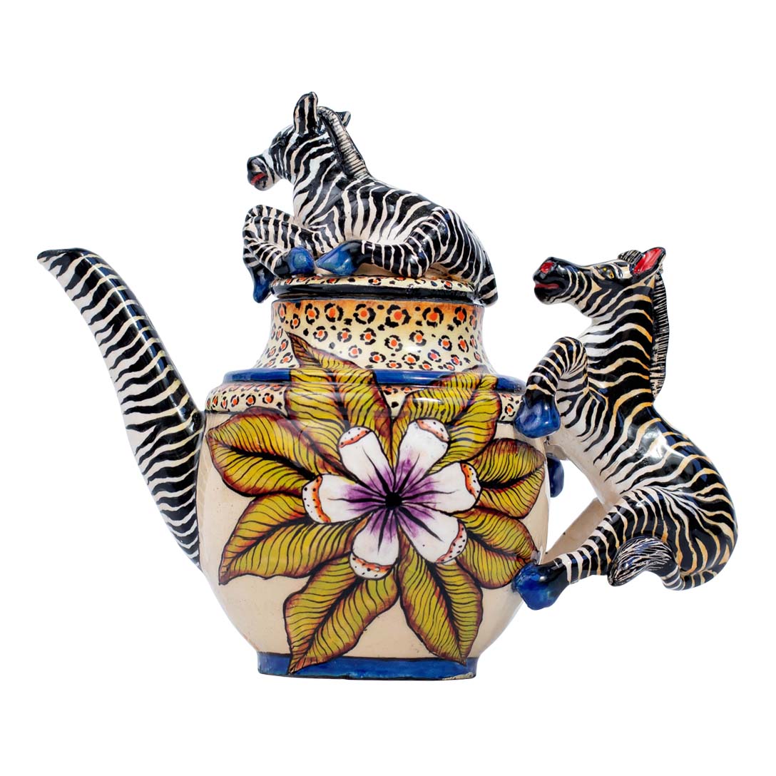 Zebra teapot