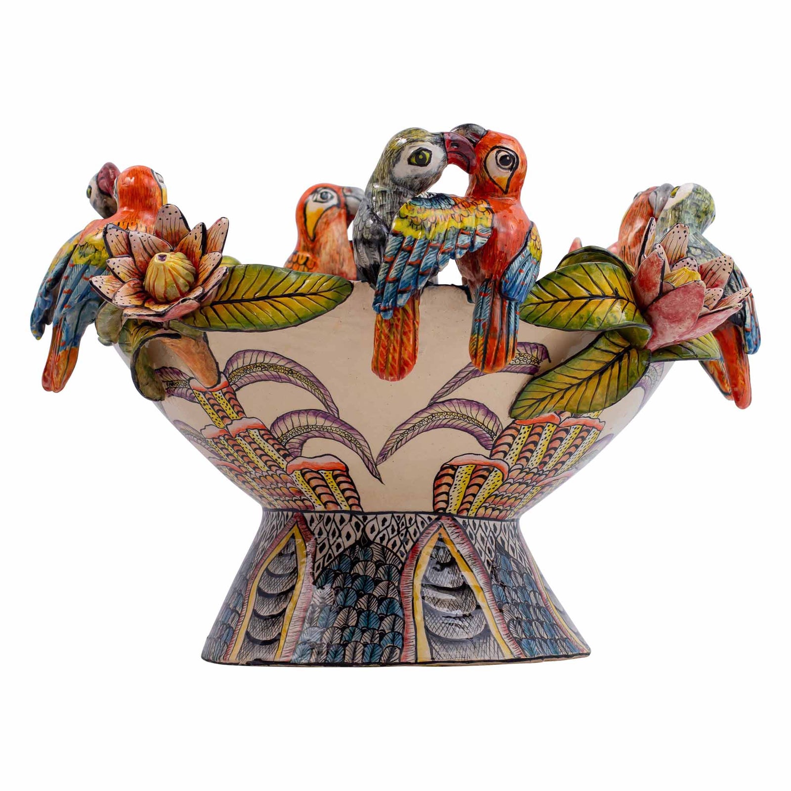 Macaw parrots bowl
