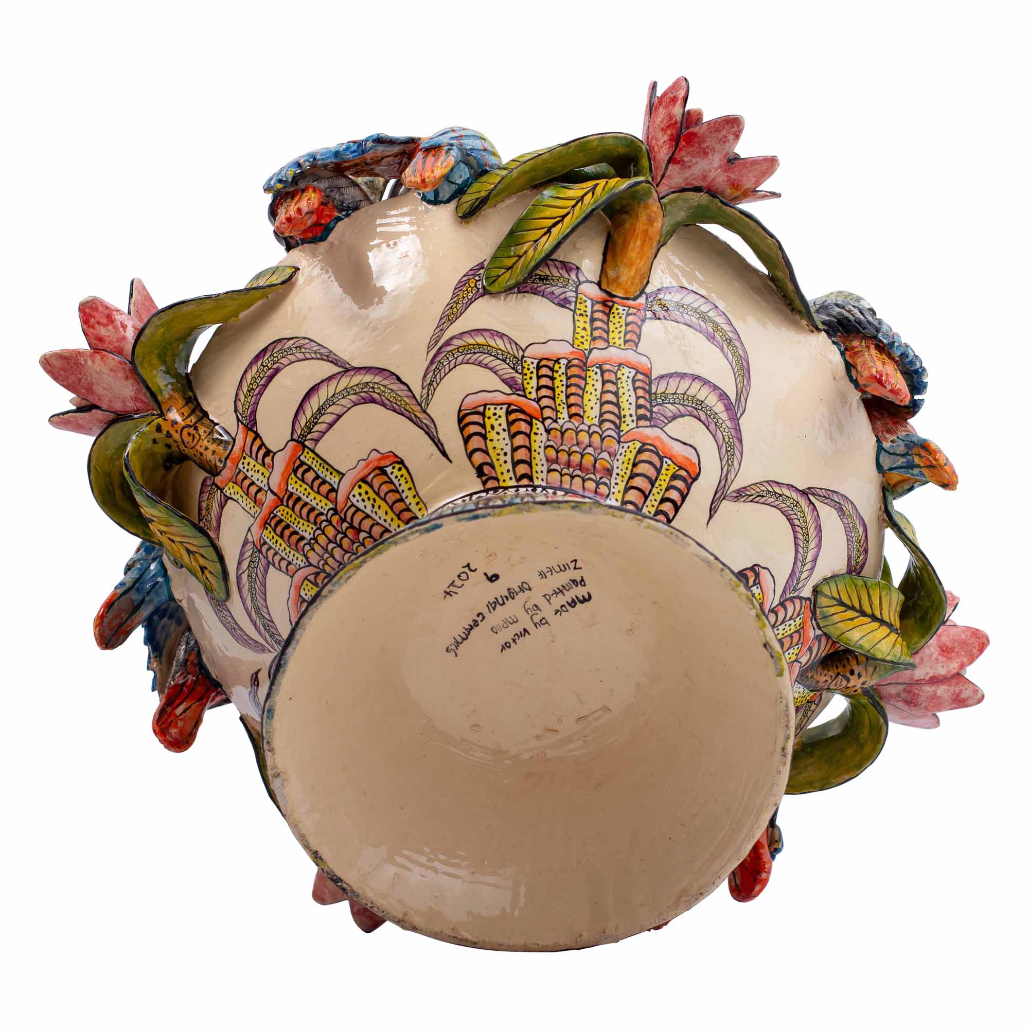 Macaw parrots bowl