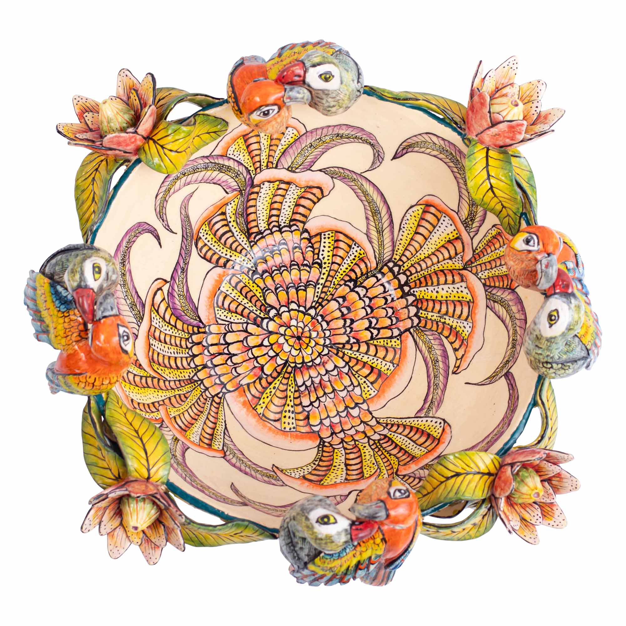Macaw parrots bowl