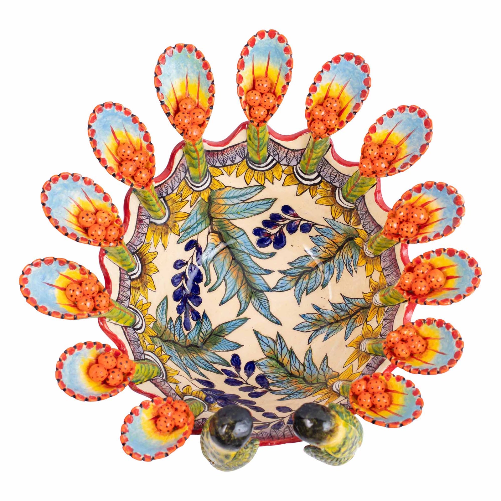 Yellow lovebirds orange bowl