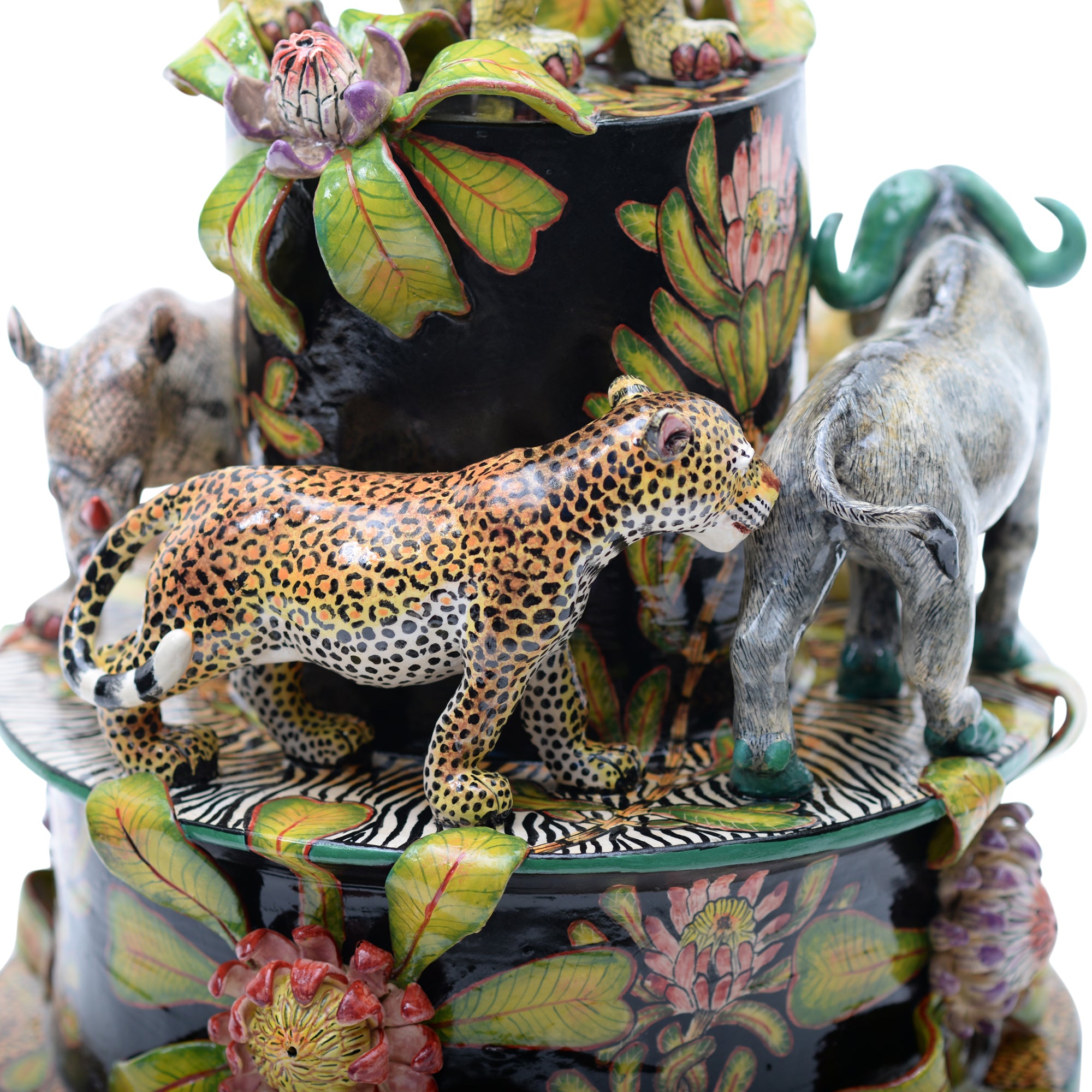 African big five sculpture