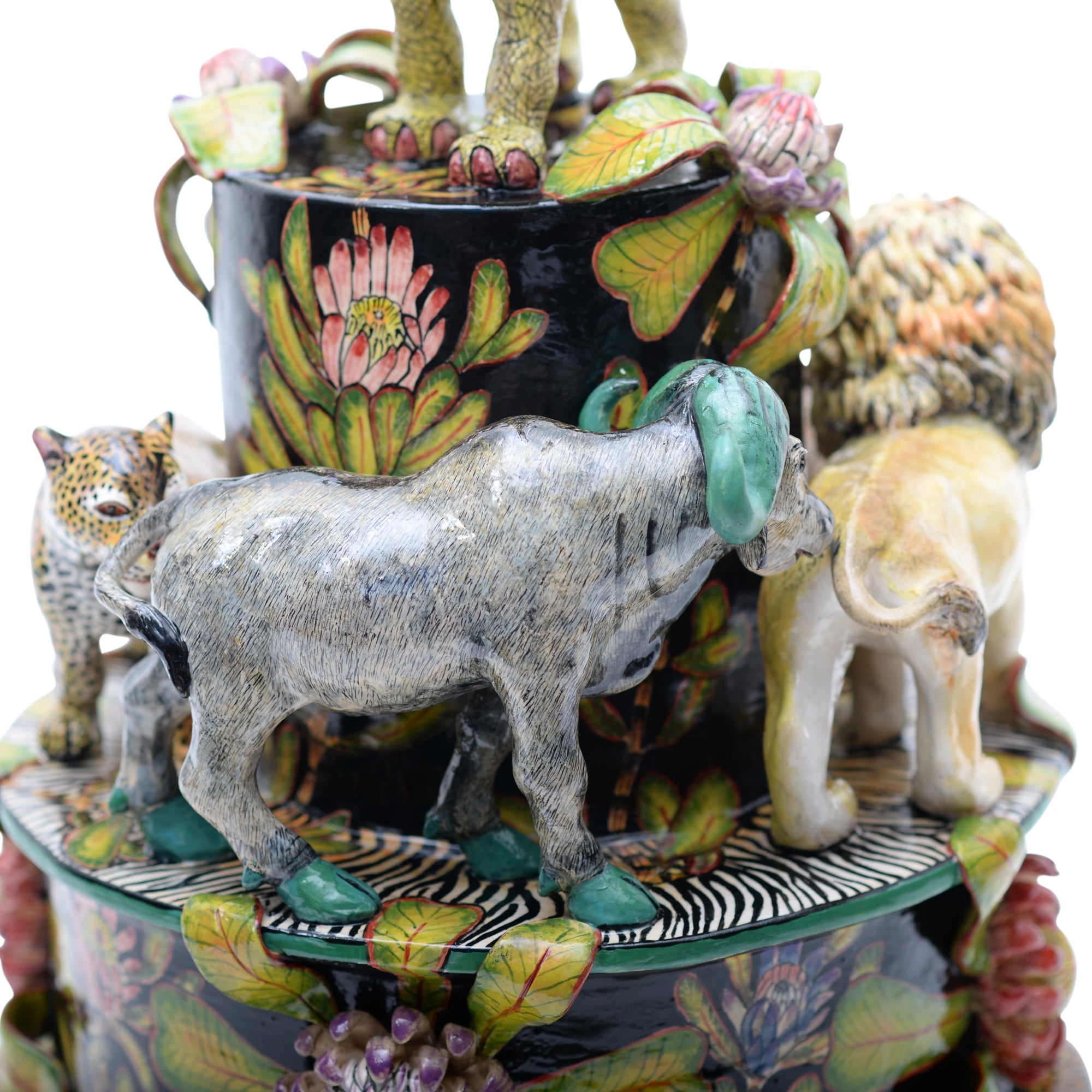 African big five sculpture