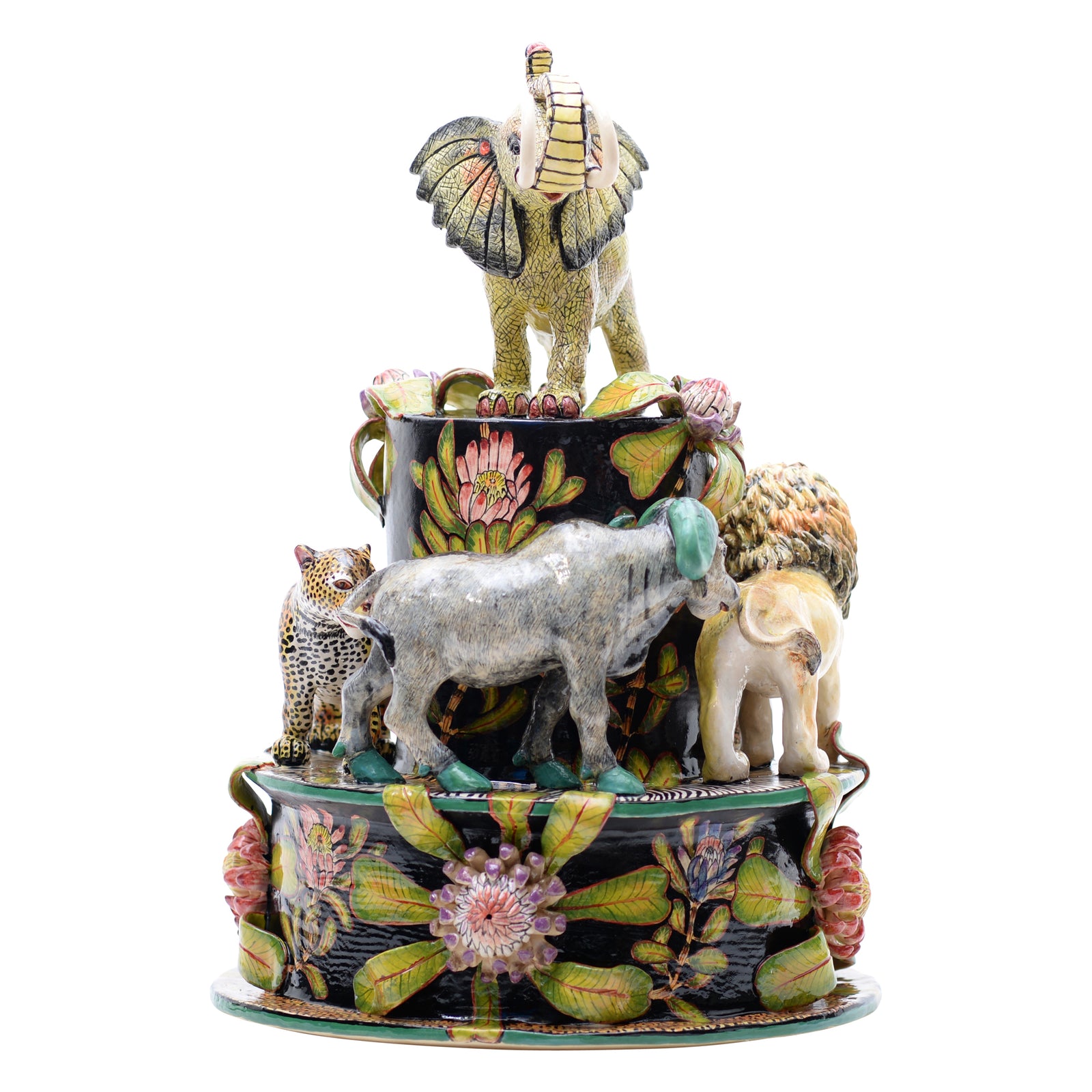 African big five sculpture